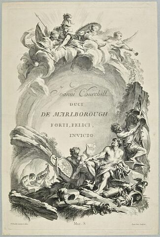 Frontispice pour le "Tombeau de John Churchill, duc de Marlborough"