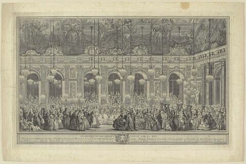 Décoration du bal masqué donné par le roi en 1745