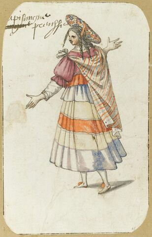 Costume d'Égyptienne pour le "Ballet du château de Bicêtre"