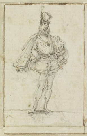 Projet de cartes à jouer : Homme en manteau court