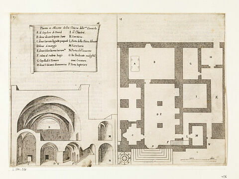 Figures du Voyage en Terre Sainte. Plan et élévation de l'église du Saint Cénacle