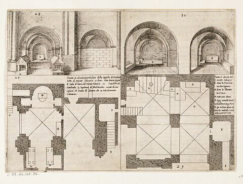 Figures du Voyage en Terre Sainte. Chapelle de Godefroy de Bouillon. Eglise du mont Calvaire