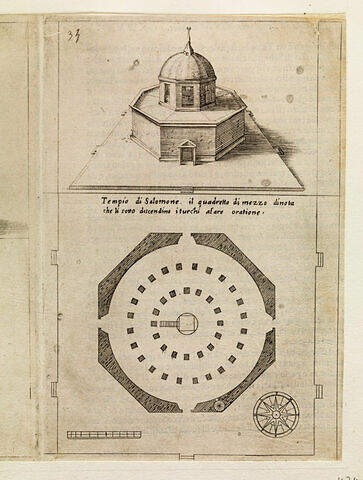 Figures du Voyage en Terre Sainte. Temple de Salomon à Jérusalem