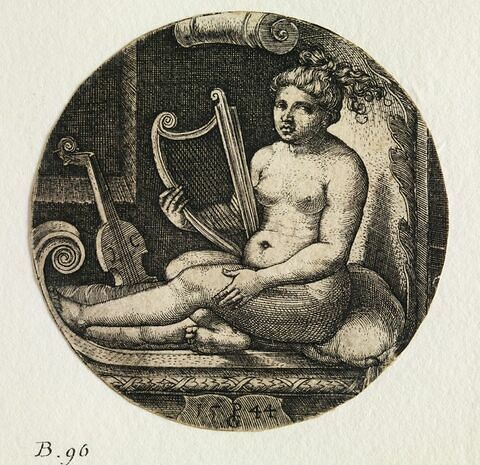 La femme à la harpe