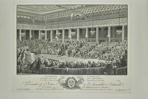 Assemblée nationale. Abandon de tous les privilèges, à Versailles, Séance de la nuit du 4 au 5 août 1789