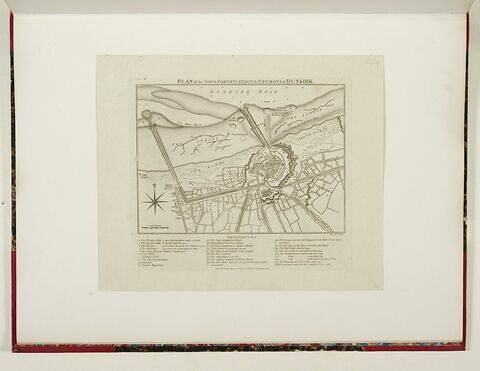 Plan of the town, fortifications & environs of Dunkirk