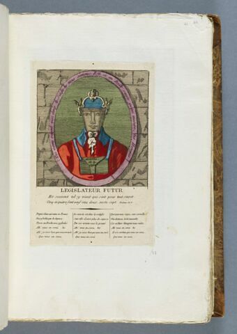 Legislateur futur / Et souvent tel y vient qui sait pour tout secret, / Cinq et quatre font neuf otez deux, reste sept [...]