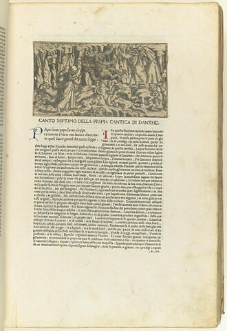 Chant sept de l'Enfer : Virgile et Dante découvrent les tourments des religieux damnés. Adoration de Satan