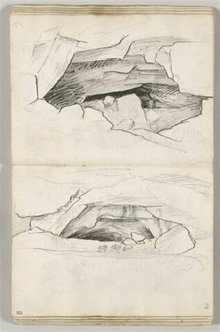 Entrée d'une grotte avec un personnage, image 2/2