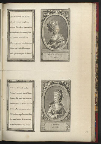 Bonnet au Colisée en 1777. / L'Hérisson en 1776.