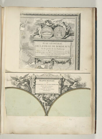 Mappemonde ou Description du globe terrestre, dressée sur les mémoires les plus nouveaux, et assujettie aux observations astronomiques, par le Sr Robert de Vaugondi fils, image 2/2