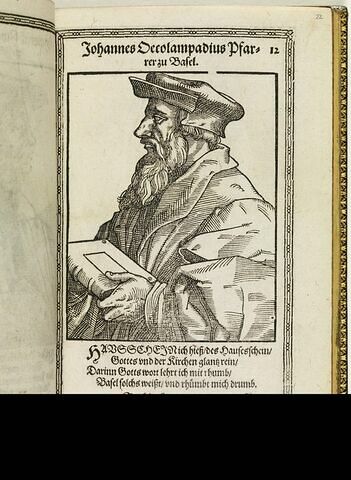 Johannes Oecolampadius Pfarrer zu Basel.