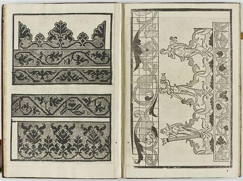 Les trois grâces. Motif pour dentelle