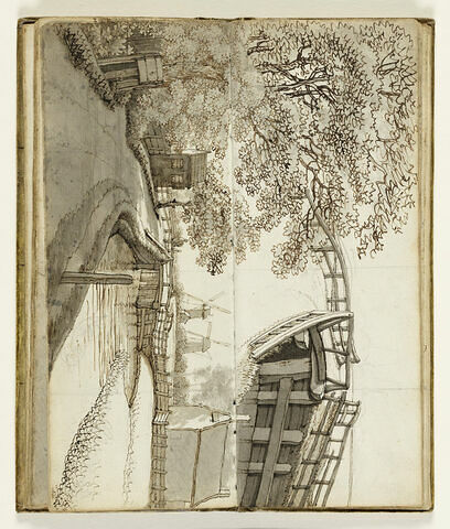 Paysage avec pont et moulins, image 2/2