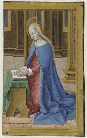 La Vierge de l'Annonciation. Feuillet d'un Livre d'heures