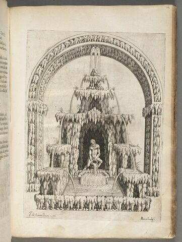 Fontaine de la volière dit du « rocher d'artifice », figurant un vielliard versant de l'eau