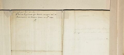 Plan de l'attique de l'aile occidentale (partie sud) de la Cour Carrée du Louvre avec indication des logements des personnages de la cour, 1692, image 3/3