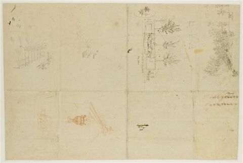 Croquis du bosquet du Théâtre d'eau à Versailles