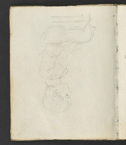 Enfant assis, de profil vers la gauche (tête-bêche), image 2/3