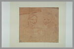 Buste d'une femme, et d'un homme, et étude de chien couché, image 2/2
