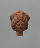 figurine de tête de femme romaine à cou fermé, image 1/2