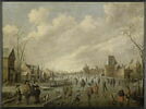 Paysage d'hiver sur un canal, image 1/8