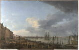 Vue d'une partie du Port et de la ville de Bordeaux prise du côté des Salinières, image 1/4