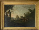 Paysage avec berger et bergère, image 1/2