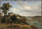 Vue du château et d'une partie de la ville de Pau, prise du parc, image 1/2