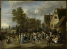 Fête villageoise avec couple aristocratique, image 1/2