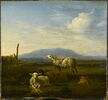 Paysage : moutons et chèvres, image 1/5