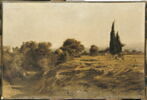 Vue d'un cimetière et d'un chemin creux aux environs de Beyrouth, image 3/3