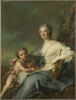 Madame de Sambreval, représentée en Érato, muse de la poésie lyrique (Françoise Geneviève de Vallembras de Sambreval (1700-1779)), image 1/2