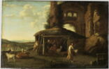 Paysage avec la Nativité du Christ sur fond de ruines antiques, image 1/5