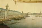Vue de Paris avec le plan de la Chartreuse de Paris porté par deux angelots, image 3/4