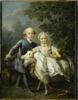 Charles-Philippe de France, comte d'Artois, futur Charles X (1757-1836), et sa soeur Madame Clotilde, future reine de Sardaigne ( 1759-1802)., image 1/3