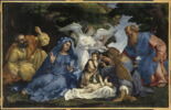 L'Adoration de l'Enfant Jésus avec la Vierge, saint Joseph, le petit saint Jean Baptiste, sainte Élisabeth, saint Zacharie et trois anges ou La Reconnaissance de la nature divine du Christ, image 3/3