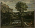 Paysage avec Hercule combattant Acheloüs changé en taureau, image 1/4