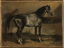 Cheval gris au râtelier, image 1/3