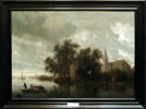 Bord de rivière avec une église, image 2/2