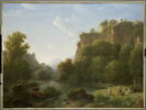 Paysage historique : Psyché et le dieu Pan., image 1/6