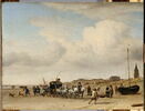 Noble Equipage (prince d'Orange?) cheminant sur la plage de Scheveningen, image 4/5