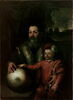 Portrait d'un homme et d'un enfant avec un globe (un jeune prince et son précepteur ? ), image 2/2