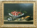 Coupe de cerises, prunes et melon, image 2/2