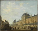 La Façade du Louvre avec le Pavillon de l'Horloge, vue de la Fromenteau., image 1/4