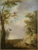 Panneau décoratif (paysage avec phoque et oiseaux), image 1/3