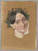 Tête de femme de trois quarts à gauche couronnée de laurier. Madame Jules Janin, image 1/4