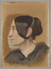 Tête de femme à bandeaux plats. Madame Mottez, image 1/4