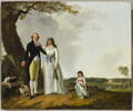 Portait de la famille de La Roche Saint-André dans un paysage, image 1/4