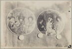 Valve de miroir : Dieu le Père entre saint Jean Baptiste et saint Charlemagne, image 5/5